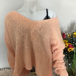 PAC SUN KNIT PEACH SWEATER